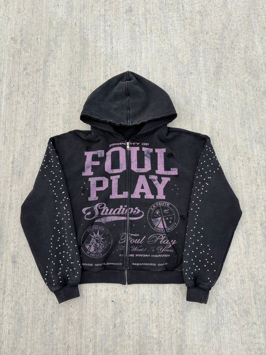 Foul Play Zip Up (Pink)