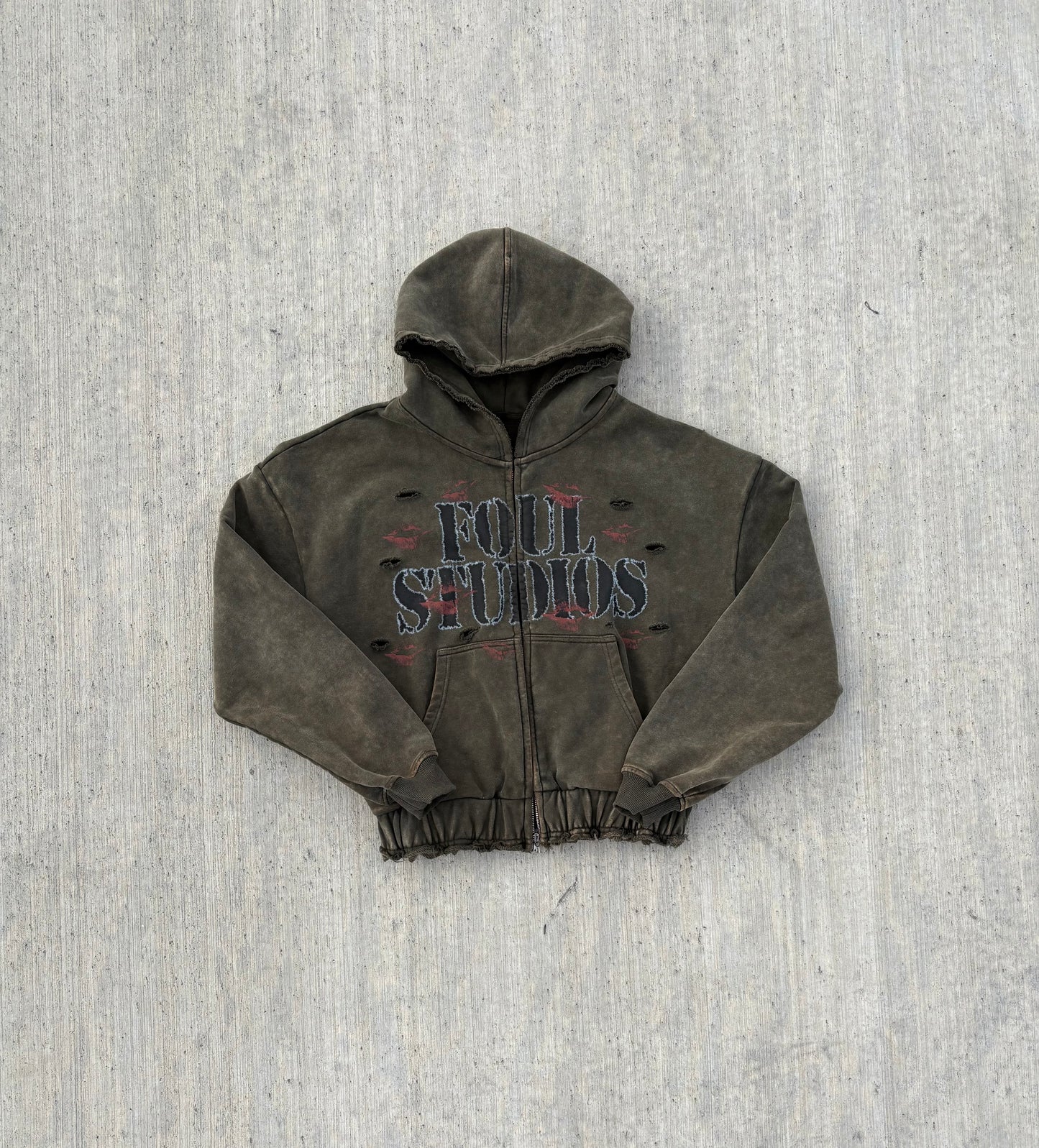 Foul Studios Zip Up (Green)