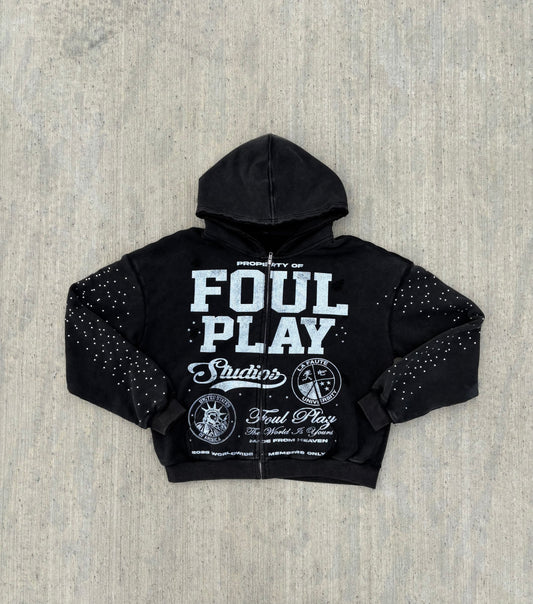 Foul Play Zip Up (White)